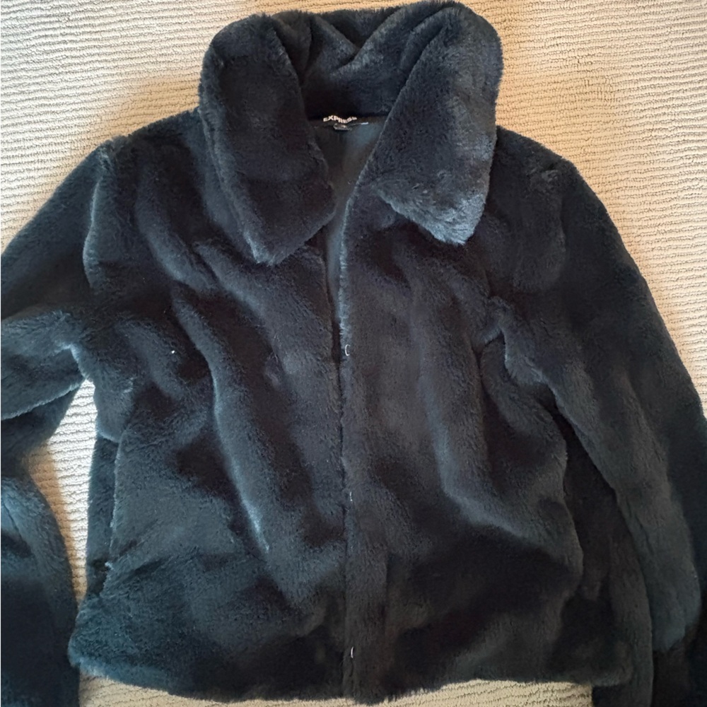 Express faux fur jacket.